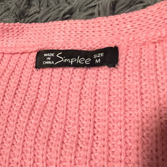 Pink Oversized Cardigan - Picture 3 of 3